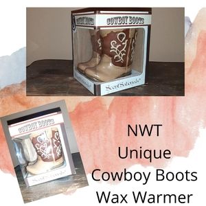 NWOT Unique Cowboy Boots wax warmer